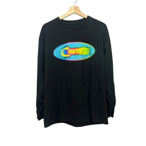 Anwar Carrots Men's Tee T-Shirt Size Large Black Multicolor Distressed Graphic - Picture 1 of 6